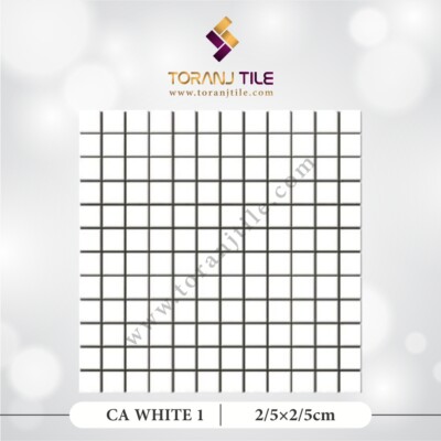 سرامیک کاشی استخری مربعی CA WHITE 1