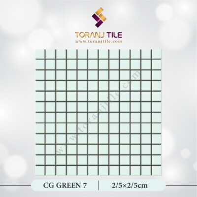 سرامیک کاشی استخری مربعی CG GREEN 7