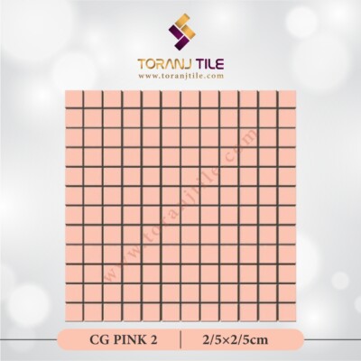 سرامیک کاشی استخری مربعی CG PINK 2