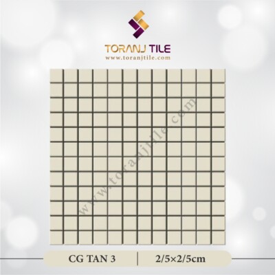 سرامیک کاشی استخری مربعی CG TAN 3