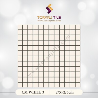 سرامیک کاشی استخری مربعی CM WHITE 3