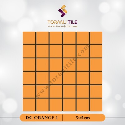 سرامیک کاشی استخری مربع البرز DG ORANGE 1