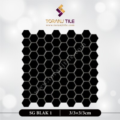 سرامیک کاشی استخری شش ضلعی البرز SG BLAK 1
