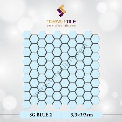 سرامیک کاشی استخری شش ضلعی البرز SG BLUE 2