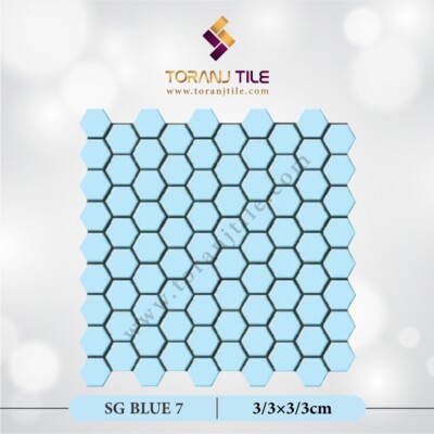 سرامیک کاشی استخری شش ضلعی البرز SG BLUE 7