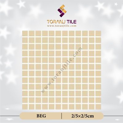 کاشی استخری گلدیس BEG مربع ساده