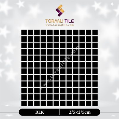 کاشی استخری گلدیس BLK مربع ساده