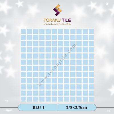 کاشی استخری گلدیس BLU 1 مربع ساده