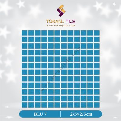 کاشی استخری گلدیس BLU 7 مربع ساده