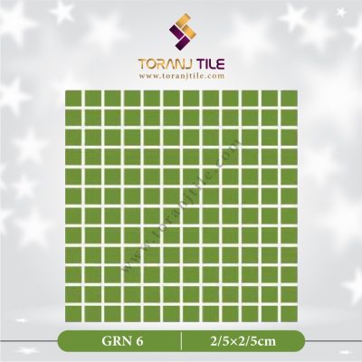 کاشی استخری گلدیس GRN 6 مربع ساده