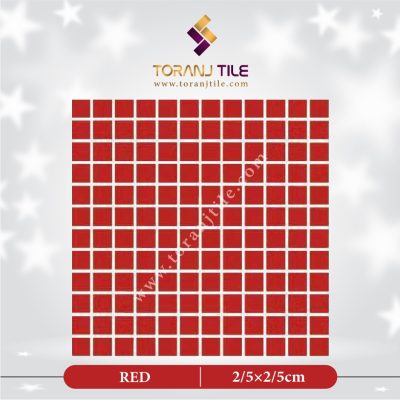 کاشی استخری گلدیس RED مربع ساده