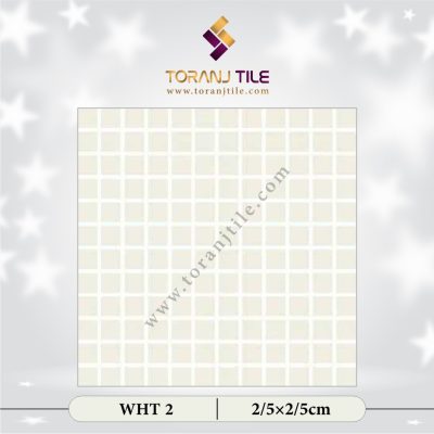 کاشی استخری گلدیس WHT 2 مربع ساده
