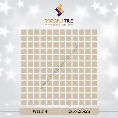 کاشی استخری گلدیس WHT 4 مربع ساده