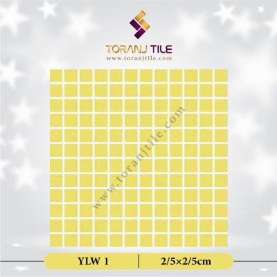کاشی استخری گلدیس YLW 1مربع ساده